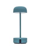 Lampe de table rechargeable Fokus bleue - 20x10x25 cm