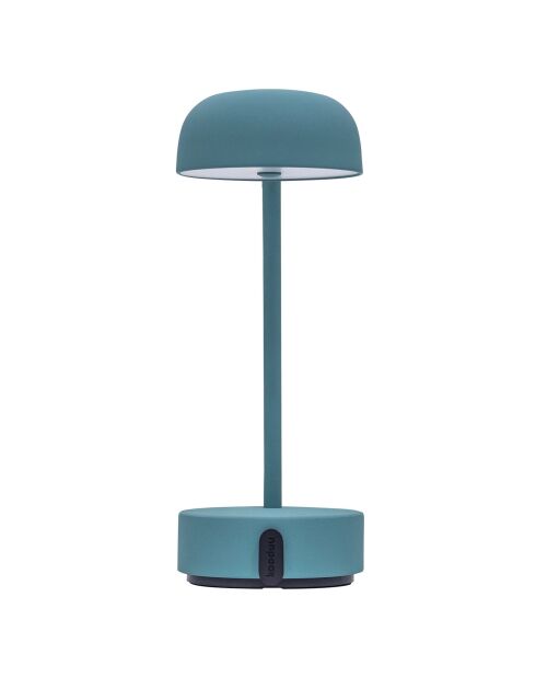 Lampe de table rechargeable Fokus bleue - 20x10x25 cm
