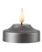 Bougie Shine LED noire - D.7x6 cm