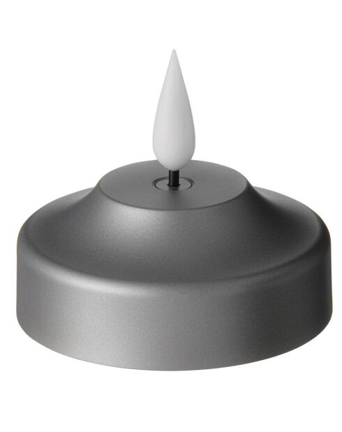 Bougie Shine LED noire - D.7x6 cm