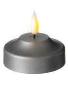 Bougie Shine LED noire - D.7x6 cm