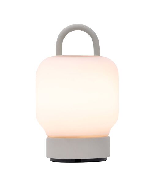 Lampe de table Loome blanche - 13x13x21 cm