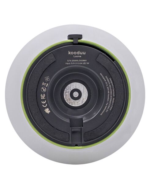 Lampe de table Loome verte - 13x13x21 cm