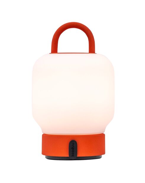 Lampe de table Loome orange - 13x13x21 cm