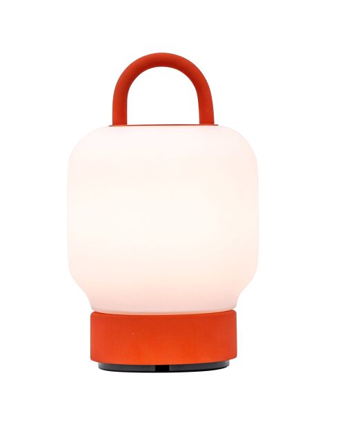 Lampe de table Loome orange - 13x13x21 cm