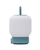 Lampe de table Loome bleue - 13x13x21 cm