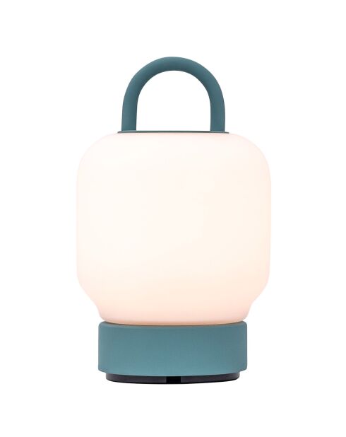 Lampe de table Loome bleue - 13x13x21 cm