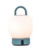 Lampe de table Loome bleue - 13x13x21 cm