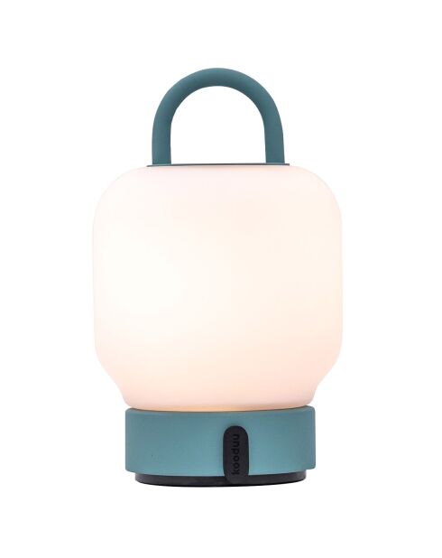 Lampe de table Loome bleue - 13x13x21 cm