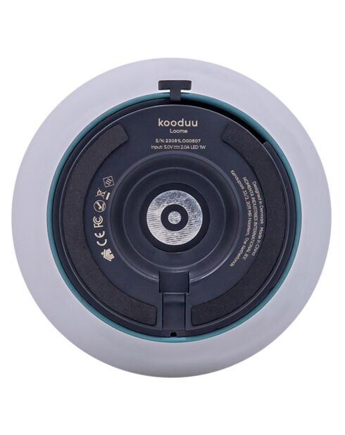 Lampe de table Loome bleue - 13x13x21 cm