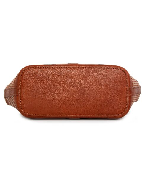 Julyet cognac leren draagtas - 34x27x16 cm