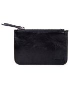 Petite pochette en Cuir noire - 15x9.5 cm