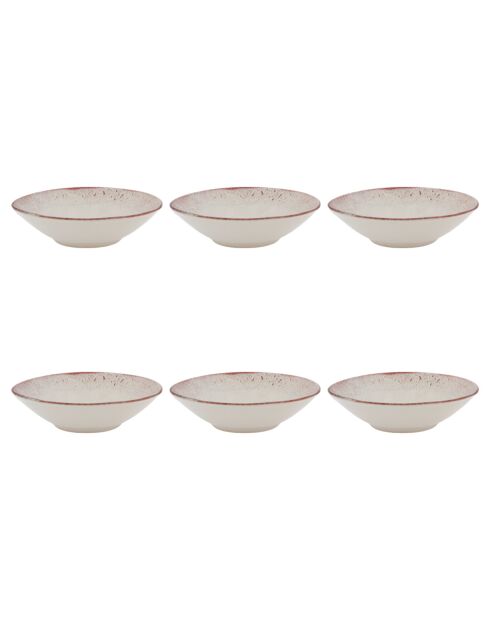 Juego de vajilla de ágata de cerámica rosa, 24 piezas