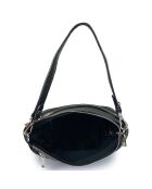 Sac porté épaule en Cuir Dafne noir - 22x18x8 cm