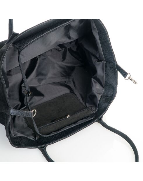 Sac à main en Cuir Olivo noir - 41x28x7 cm