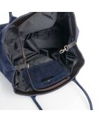 Sac à main en Cuir Olivo bleu - 41x28x7 cm