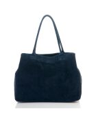 Sac à main en Cuir Olivo bleu - 41x28x7 cm