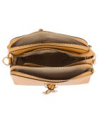 Sac bandoulière en Cuir Lampone jaune moutarde - 23x17x9 cm