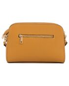 Sac bandoulière en Cuir Lampone jaune moutarde - 23x17x9 cm