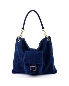 Sac à main en Cuir Lavanda bleu - 34x39x4 cm