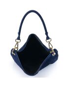 Sac à main en Cuir Lavanda bleu - 34x39x4 cm