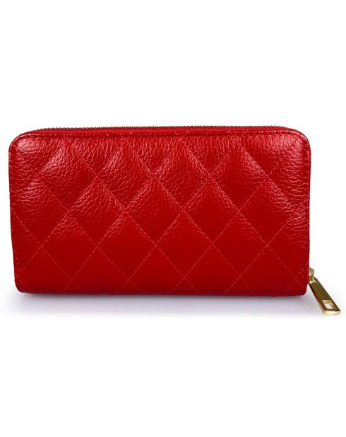 Portefeuille Tasso rouge - 21x12x2 cm