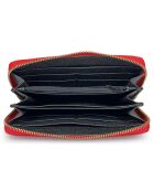 Portefeuille Tasso rouge - 21x12x2 cm