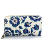 Portefeuille en Cuir Rovere bleu - 20x11x2 cm