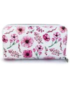 Portefeuille en Cuir Rovere fuchsia - 20x11x2 cm