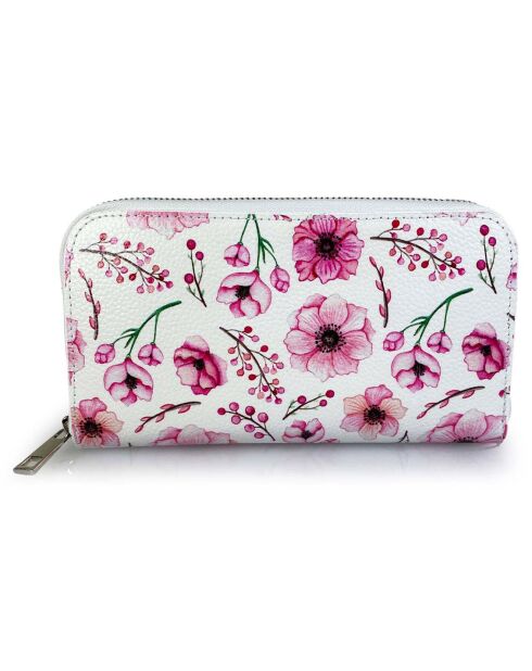 Portefeuille en Cuir Rovere fuchsia - 20x11x2 cm