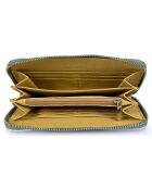 Portefeuille en Cuir Rovere vert - 20x11x2 cm