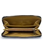 Portefeuille en Cuir Rovere noir - 20x11x2 cm