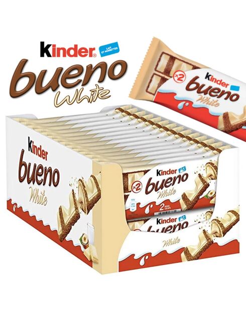 Boîte de 30 Kinder Bueno White 30x43 gr