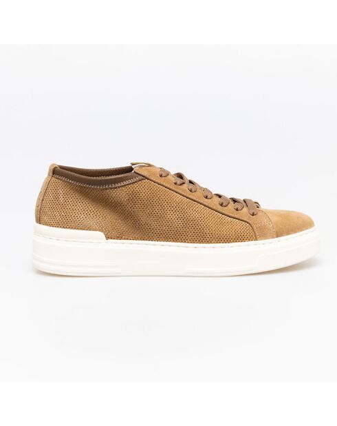 Sneakers en Cuir Oliver sable