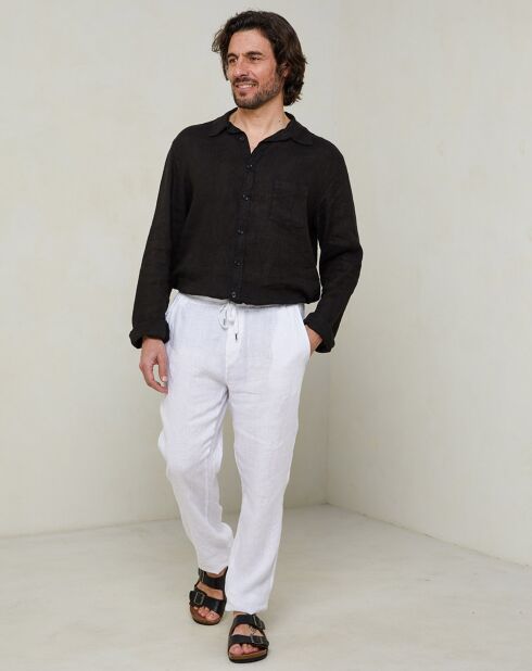 Pantalon Léo blanc