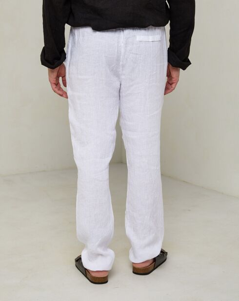 Pantalon Léo blanc