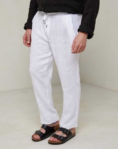 Pantalon Léo blanc