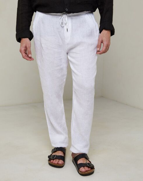 Pantalon Léo blanc