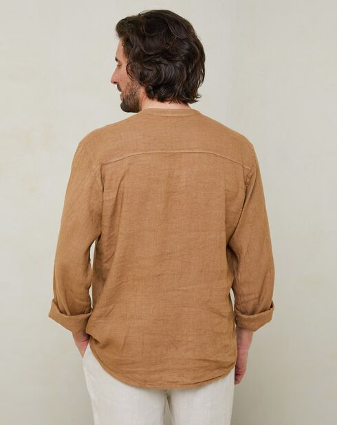 Clement camelkleurige tuniek