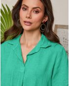 Robe 100% Lin Morgane verte
