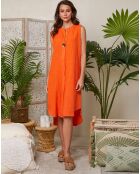 Robe 100% Lin Cloe orange