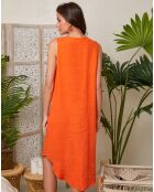 Robe 100% Lin Cloe orange