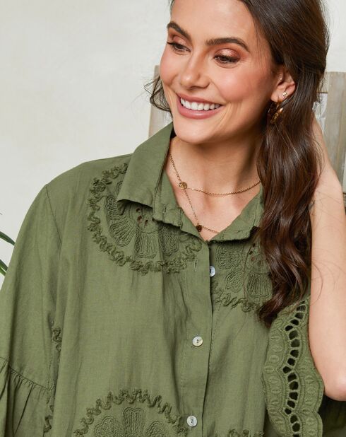 Chemise Jenna kaki