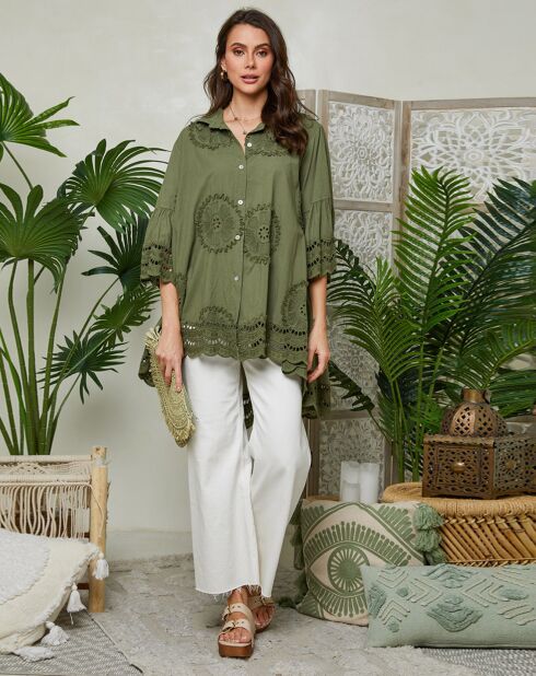 Chemise Jenna kaki
