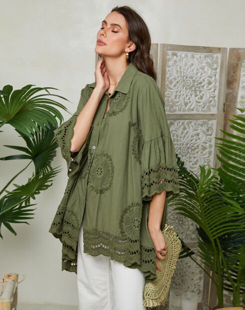 Chemise Jenna kaki