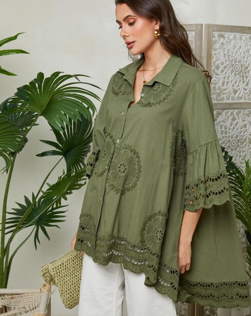 Chemise Jenna kaki