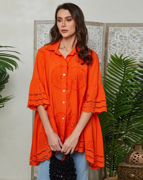 Oranje hemd Jenna