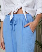 Pantalon 100% Lin Clara indigo