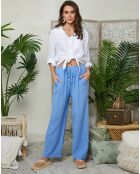 Pantalon 100% Lin Clara indigo