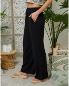 Pantalon 100% Lin Clara noir